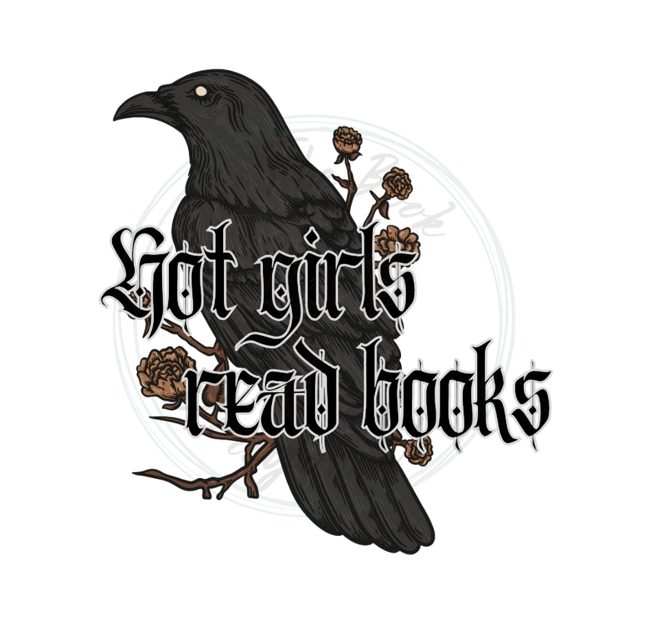 Hot Girls Read Books Tee - Dark Edition