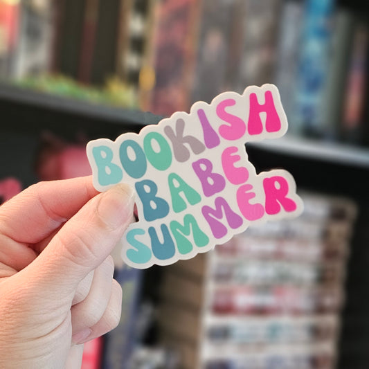 Bookish Babe Summer Sticker